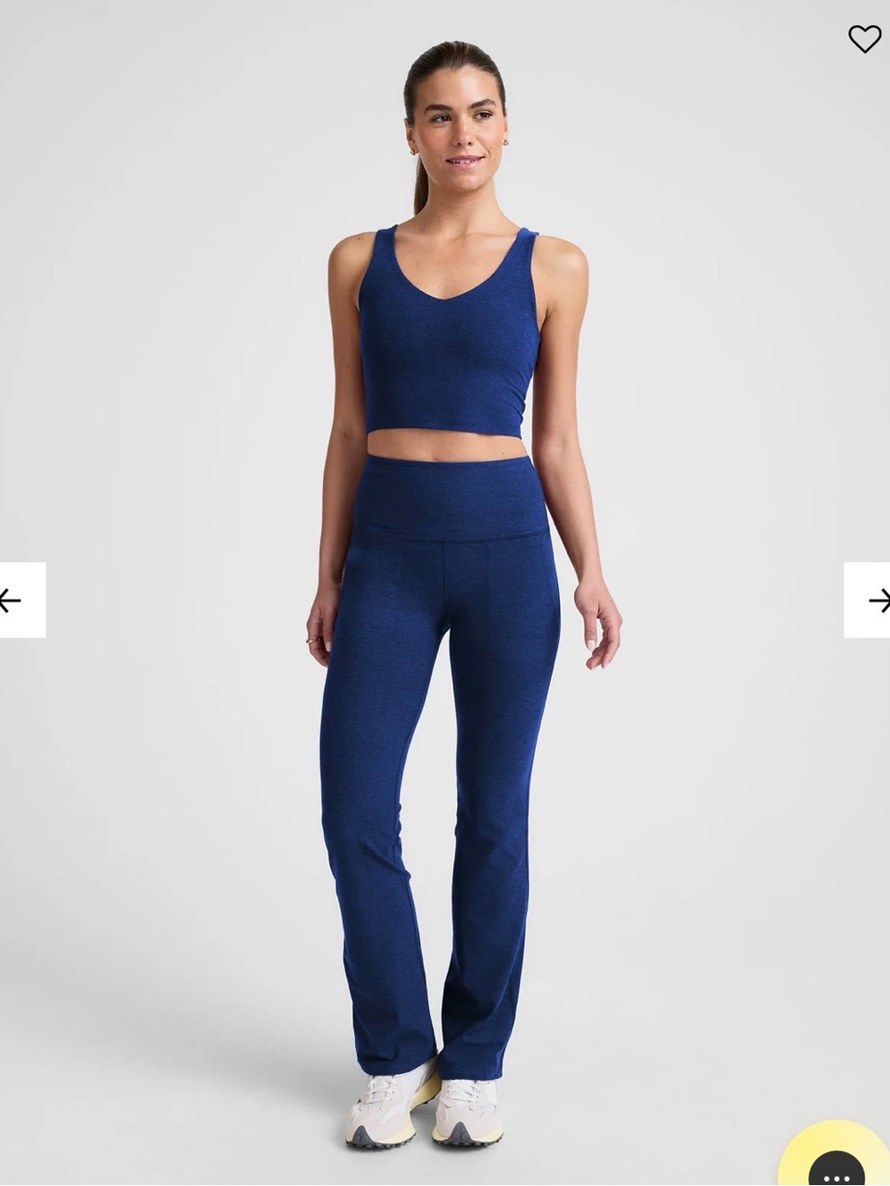Beyond Yoga Marine Blue Spacedye Bootcut Leggings